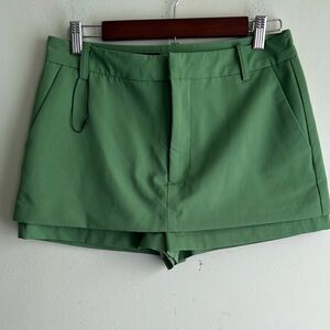 Zara Olive Green Tailored Skort